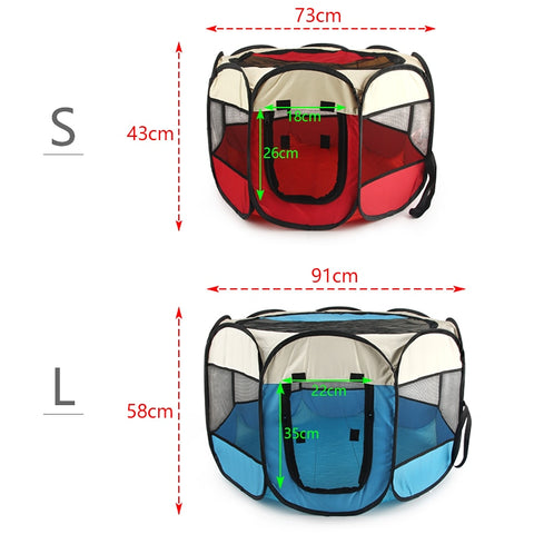 Portable Cat Dog Crate