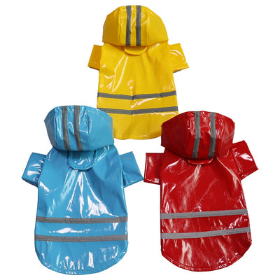 Dog Raincoat Strip Dogs Rain Coat