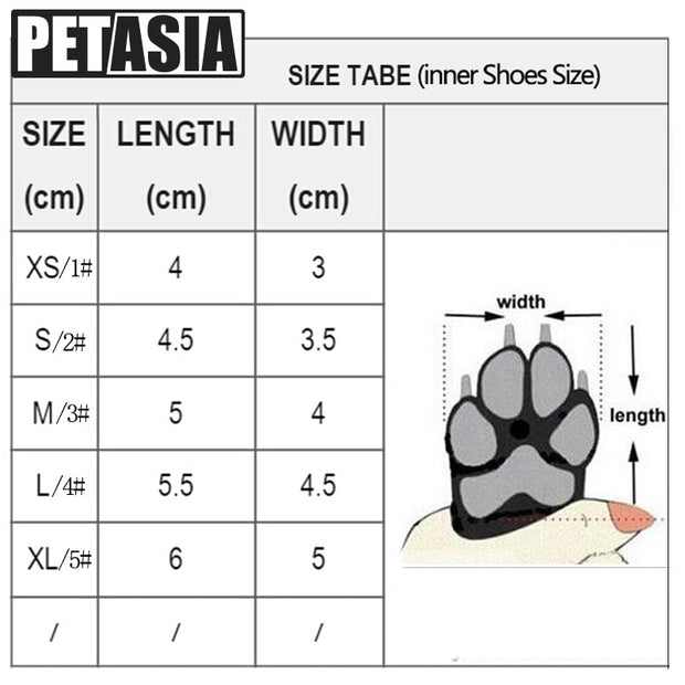 Winter Pet Dog Shoes Warm Snow