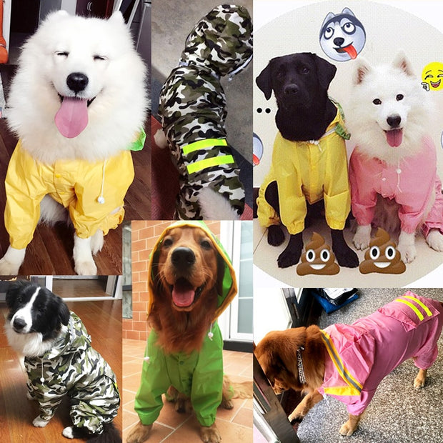 Dog Raincoat Jumpsuit Rain Coat