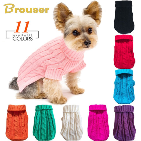 Winter Warm Dog Sweaters Pet Clothes