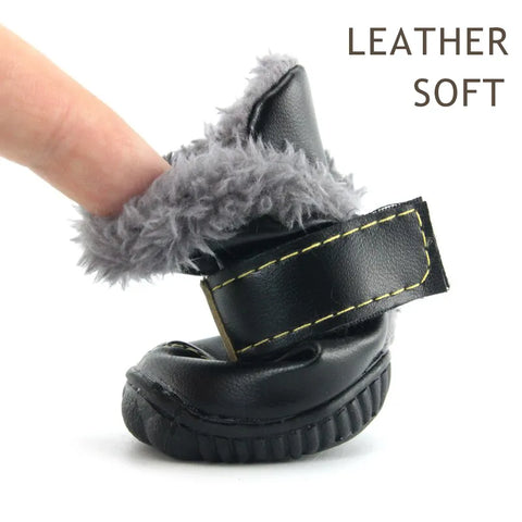 Winter Pet Dog Shoes Warm Snow