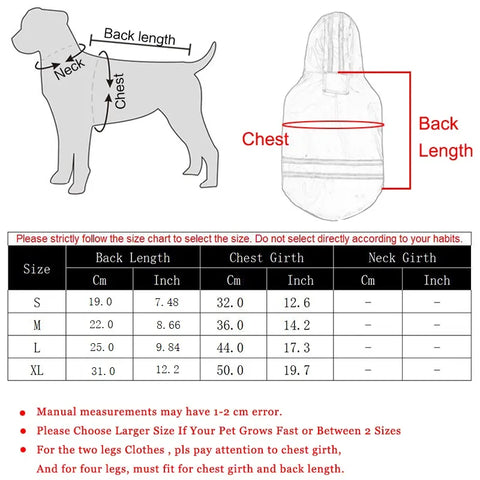 Summer Outdoor Puppy Pet Rain Coat S-XL Hoody Waterproof Jackets PU Raincoat for Dogs Cats Apparel Clothes Wholesale