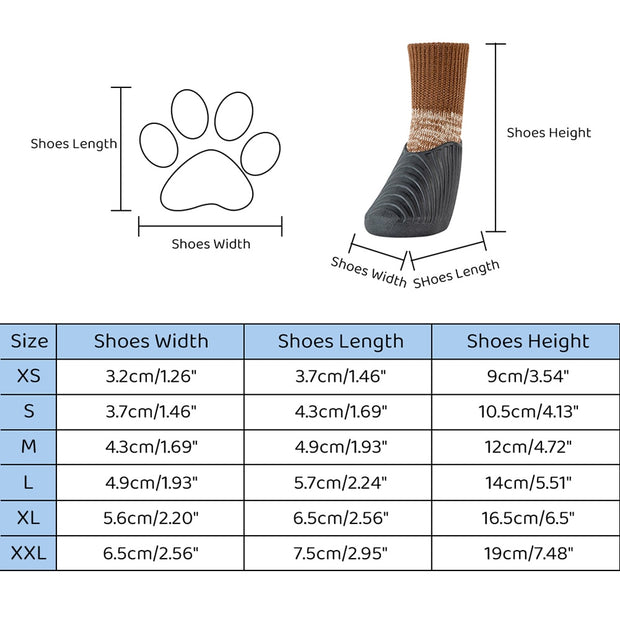 Rain Winter Pet Snow Shoes Puppy Sock Shoes