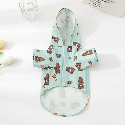 Cartoon Pet Dog Raincoat